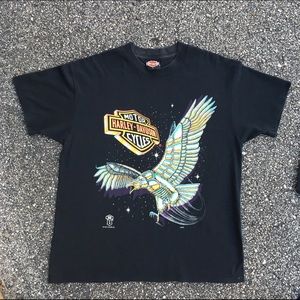 Vintage 80s Harley Davidson RARE Biker Tshirt Sz L